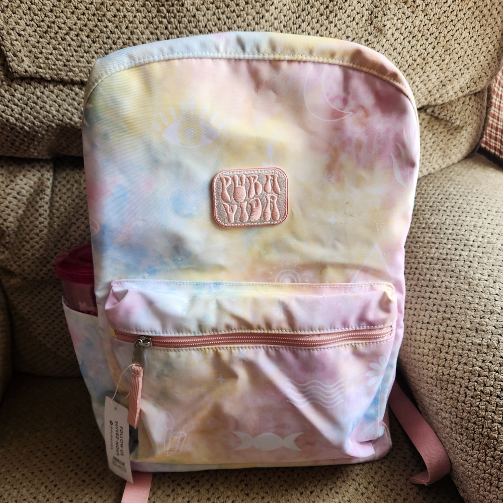 Pura Vida Tie-Dye Large Backpack With Water Cup
